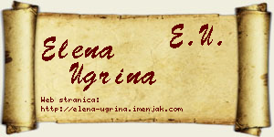 Elena Ugrina vizit kartica